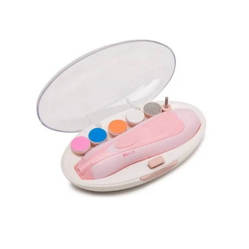MUNDO BEBE - Lima pulidor eléctrico de uñas para bebe niña rosa