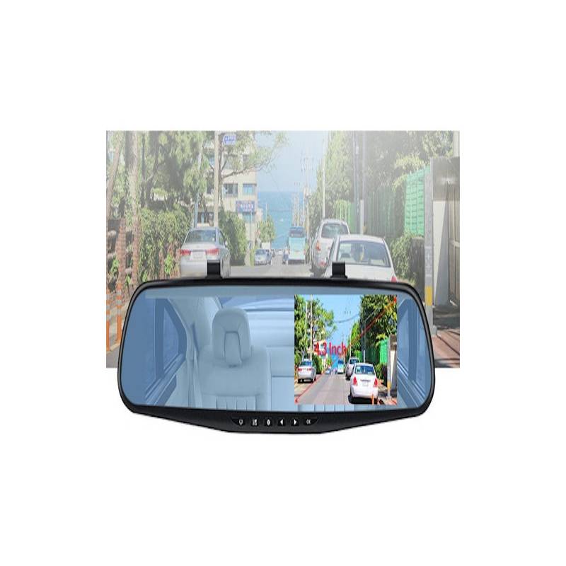 Espejo Retrovisor TV Doble Camara Para Carro FULL HD Vehículo 4.3