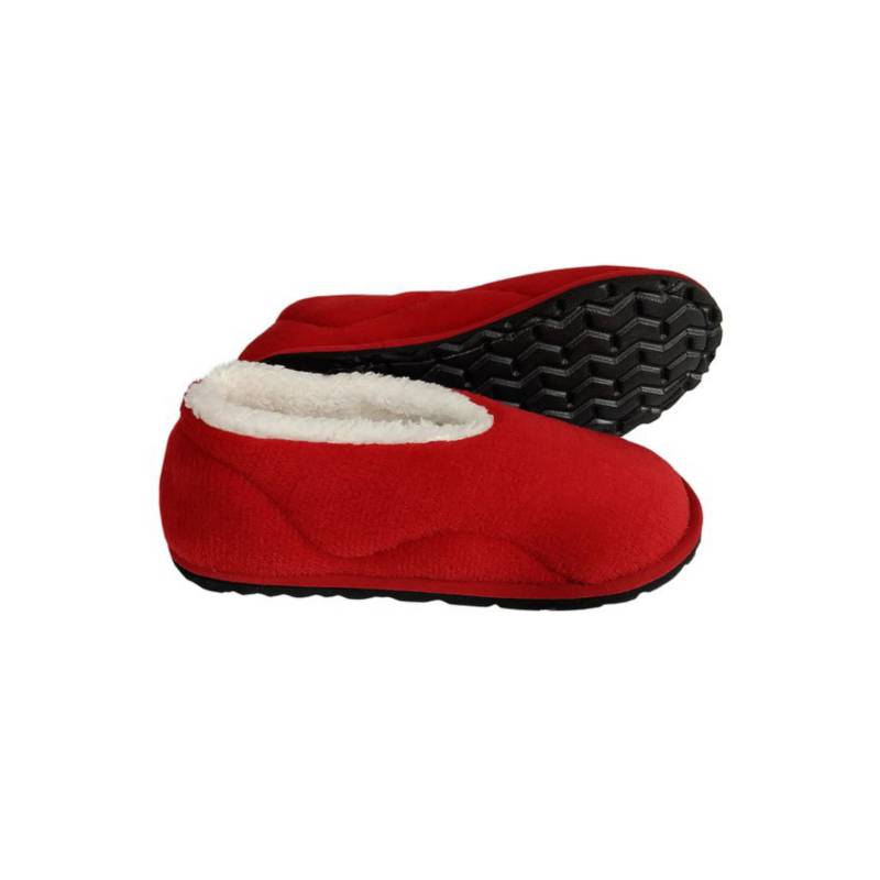 Pantuflas Babuchas Hombre Y Mujer. Hechizo. Negro Con Rojo