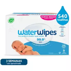 WATER WIPES - Toallitas sin alcohol para bebé waterwipes 540 unidades