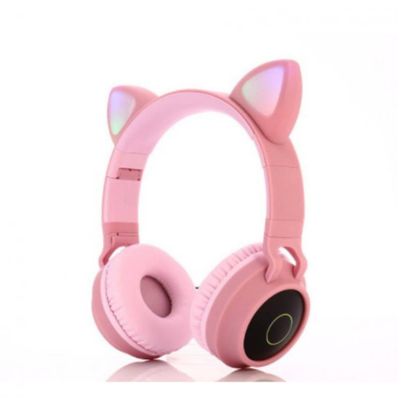 Audifonos Bluetooth Orejas De Gato Rosa GENERICO falabella