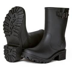 IDECAL - Bota lluvia impermeable negro idecal michelle