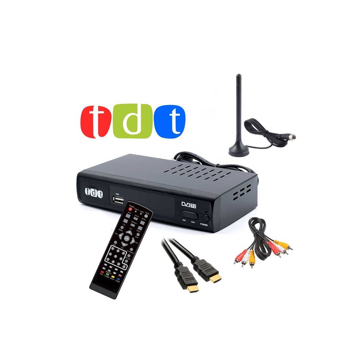 Decodificador Tdt Receptor Tv Digital Hd Control Hdmi