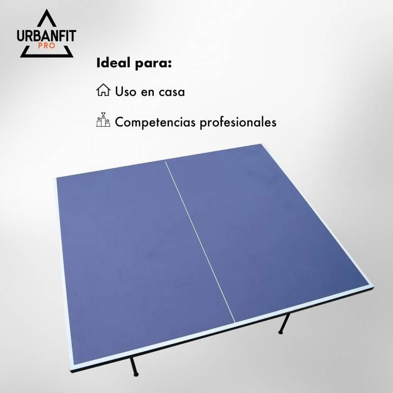 Mesa de Ping Pong Plegable Profesional Azul