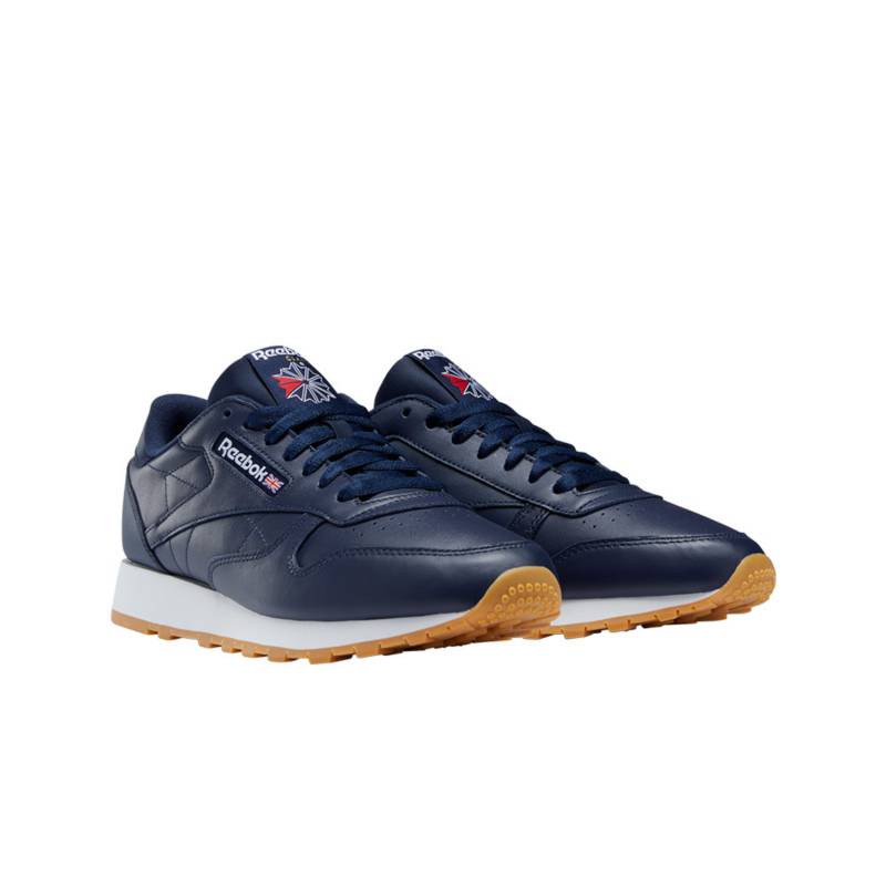Tenis Reebok Classic Leather Hombre G55280 Casual Azul