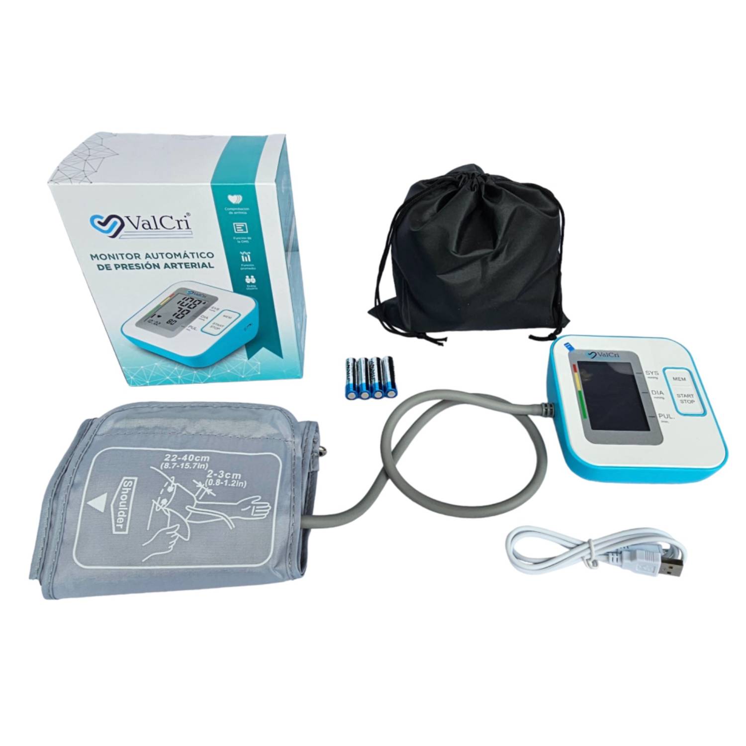 Tensiometro de brazo | AVANT | Medidor tension arterial | Tensiometro  digital con botón de medicion automatica | Brazalete ajustable inflable 