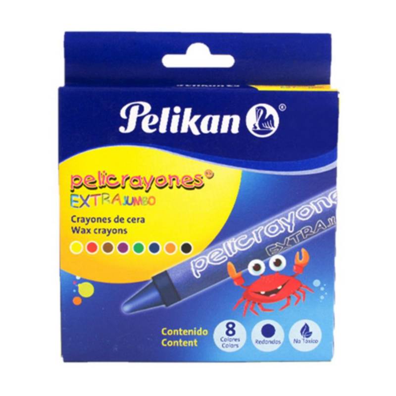 PELIKAN - Crayola Escolar Extra Jumbo X 8 Pelikan