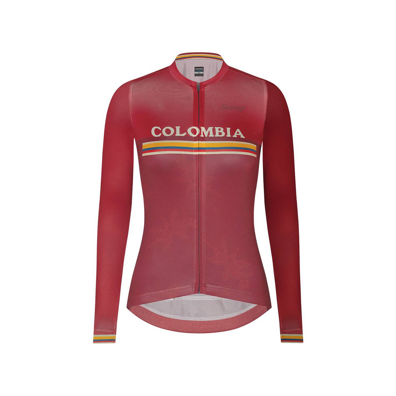 Camiseta Manga Larga Colombia Roja, Ciclismo