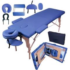 STAY ELIT - Camilla para masaje plegable portátil y reclinable color azul lenivé