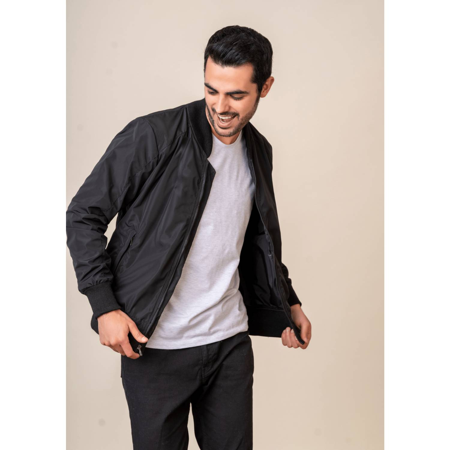 Chaqueta Hombre doble faz impermeable Tellenzi Enrique Negro Azul