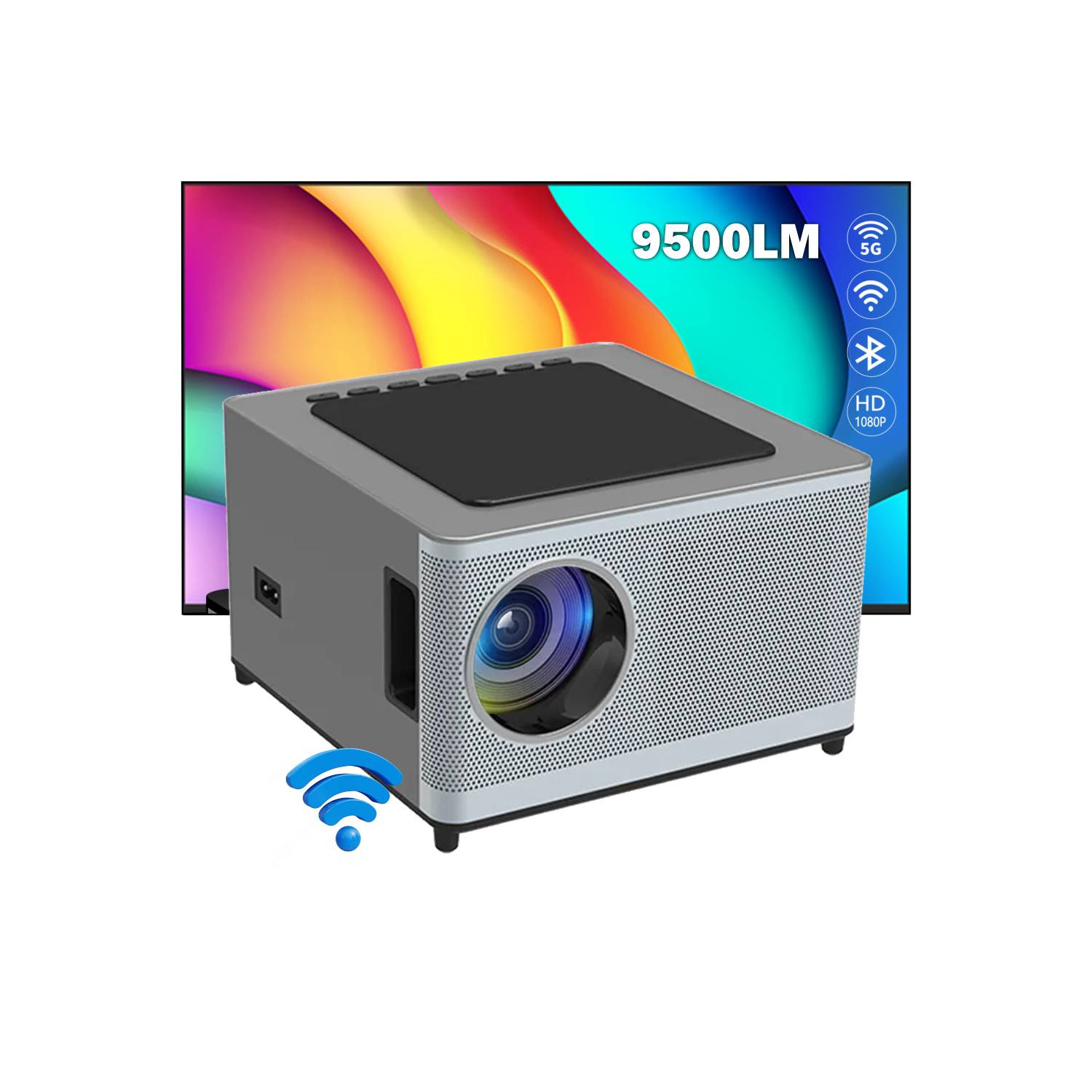 Proyector Led Smart Video Beam Wifi 9500lm 1080p Android Y8 – COLMETECNO