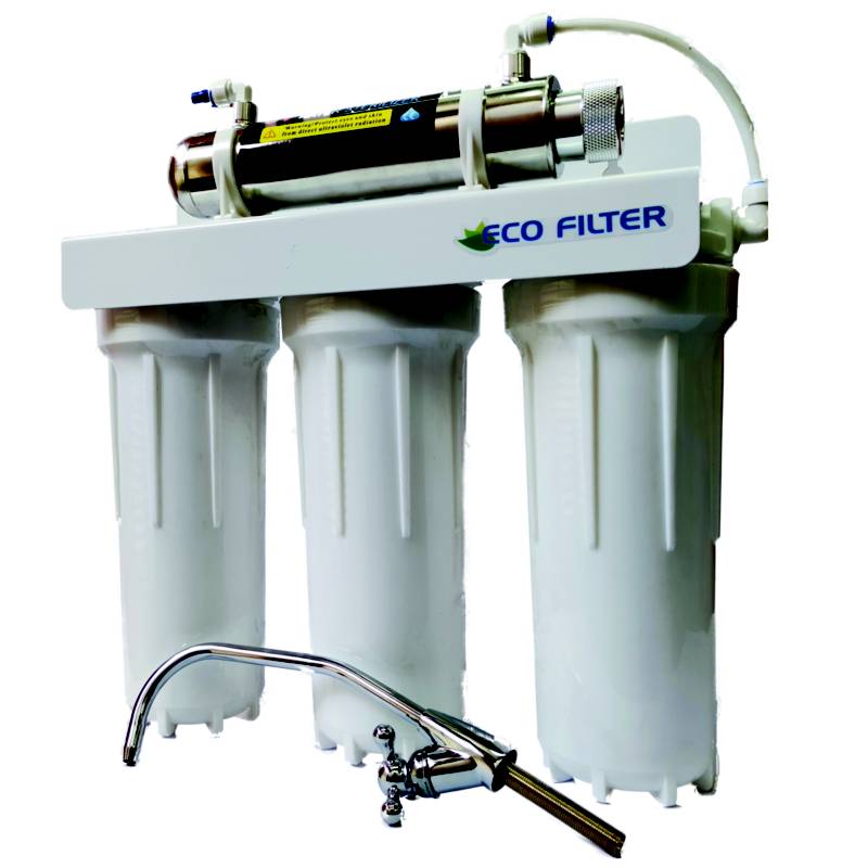 GENERICO - Purificador De Agua 4 Etapas Con Esterilizador Ecofilter