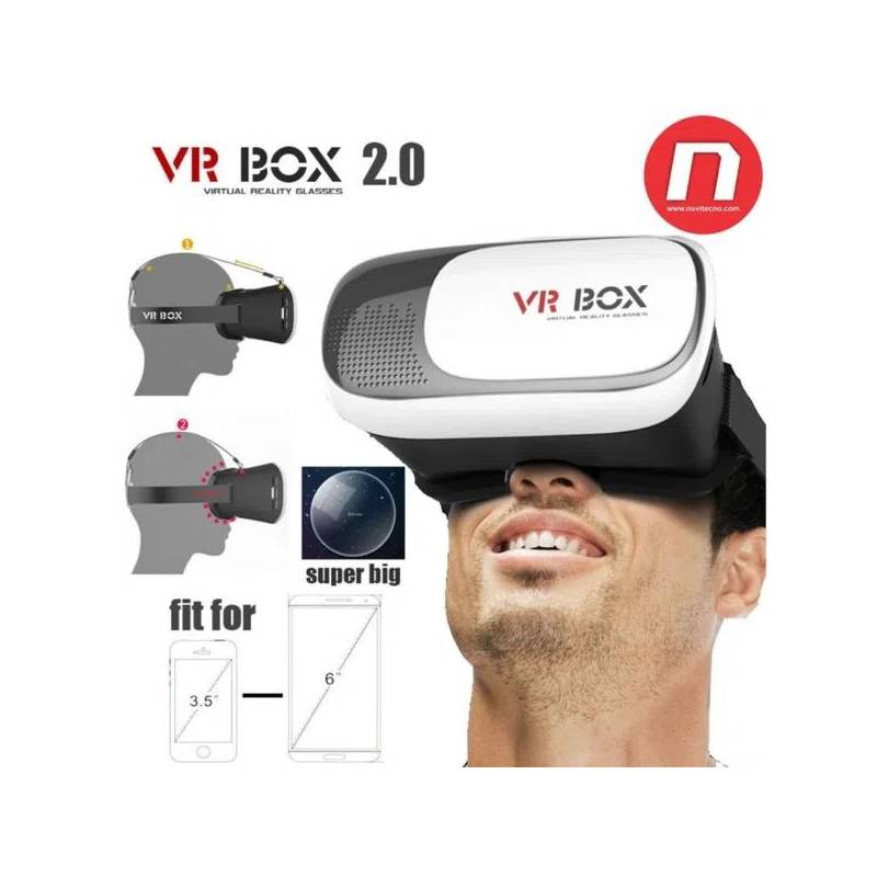 Gafas De Realidad Virtual 3D Vr Box + Control Bluetooth GENERICO