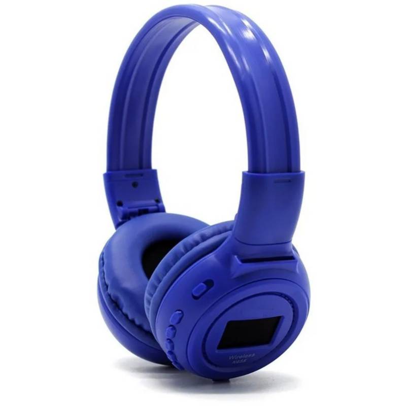 GENERICO - Diadema n65 bluetooth audifonos pantalla micro sd radio fm azul