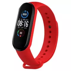 GENERICO - Reloj inteligente Smartwatch Mi Band color Rojo
