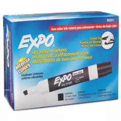 EXPO - Marcadores Borrables Expo Negro x12 unidades