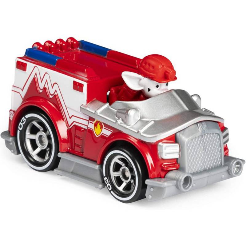 Coche Marshall Patrulla Canina Rojo de Carrera