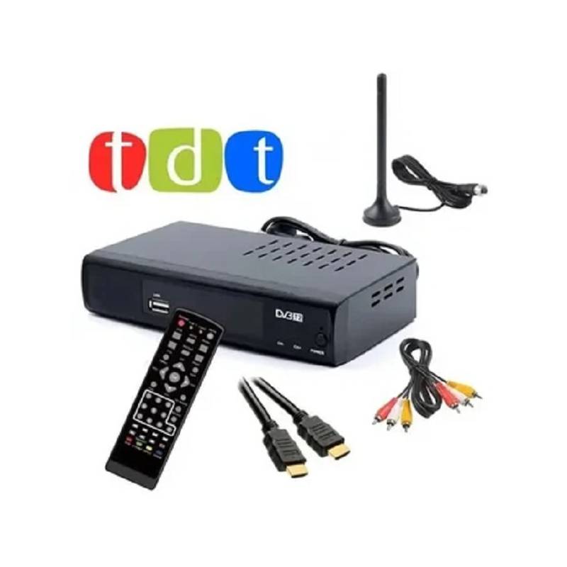 Decodificador Tdt Con Wifi Antena control Cables GENERICO