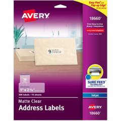 AVERY - Avery® etiquetas de envío transparentes mate - 18660