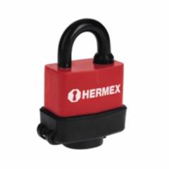 HERMEX - Candado De 40 Mm De Acero Con Cuerpo Laminado Y Forro En Pvc Hermex