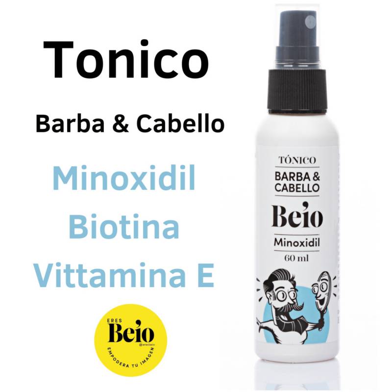 T nico Minoxidil Biotina Crecimiento Barba y Cabello 5 BEIO