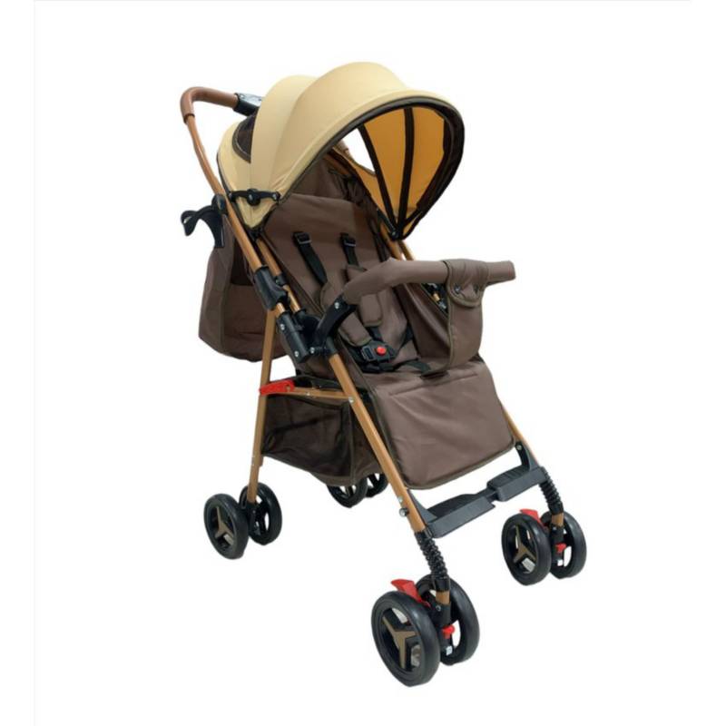 Coche para bebe capota expandible fino reversible Cafe 701-3 GENERICO