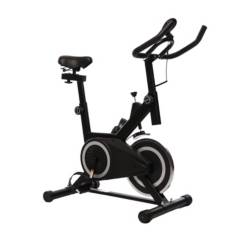 URBANFIT PRO - Bicicleta Estática Spinning Profesional Gimnasio 7kg Monitor - Negro - Mediano