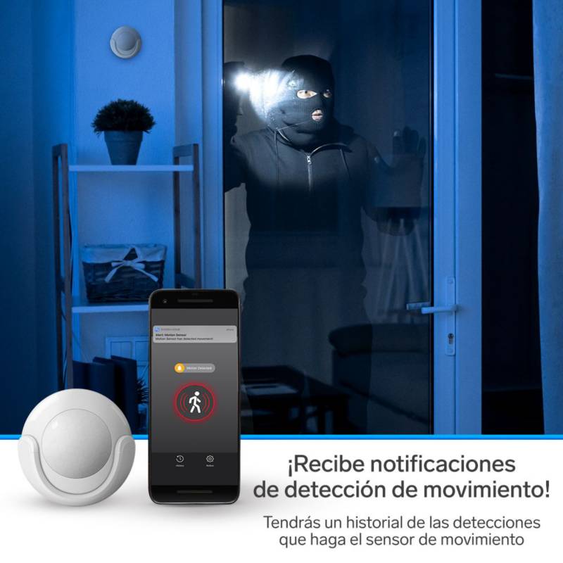 Sensor de Movimiento Inteligente Smart House, 2.4GHz, 5V 1A