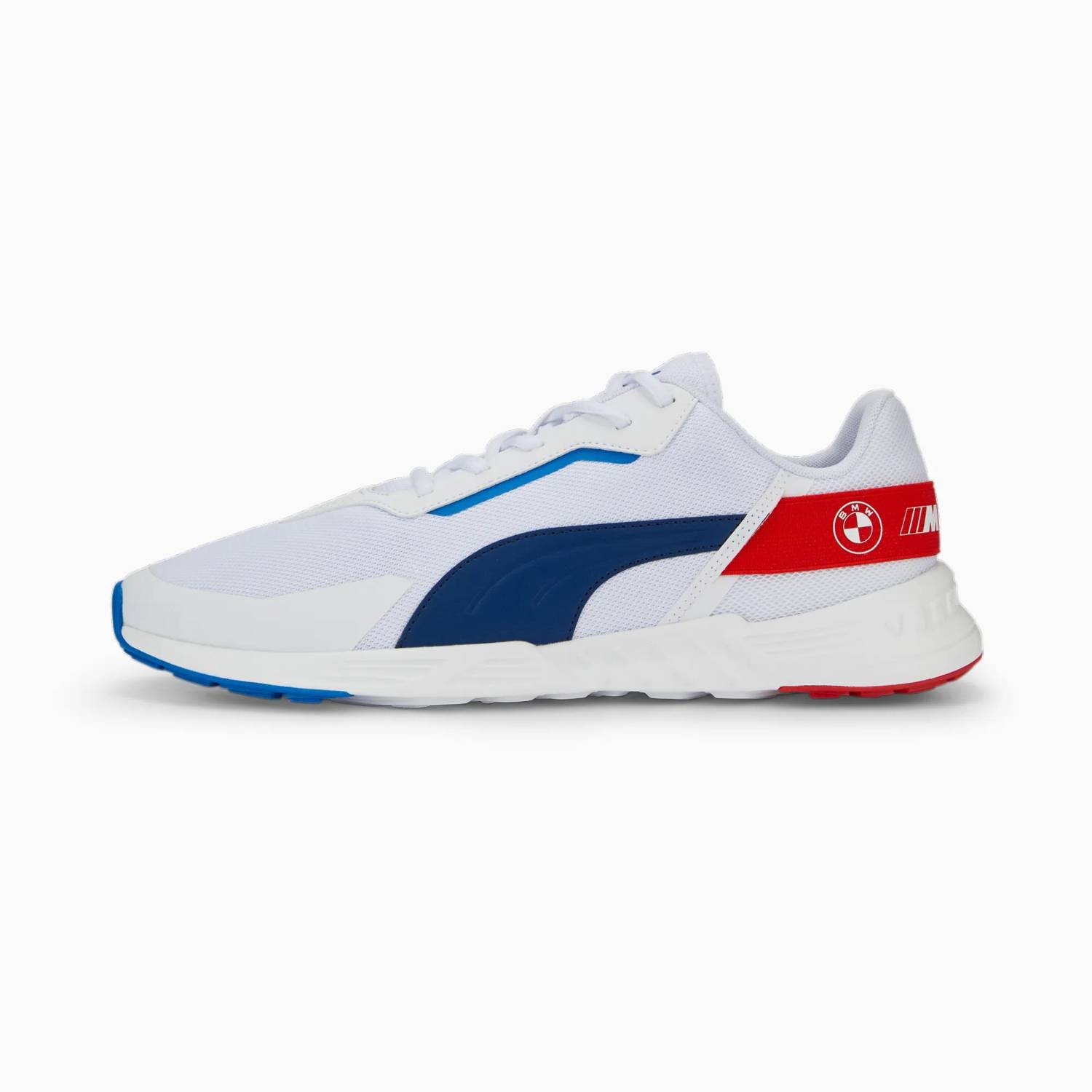 TENIS PUMA HOMBRE BMW MMS TIBURION BLANCO AZUL ROJO PUMA