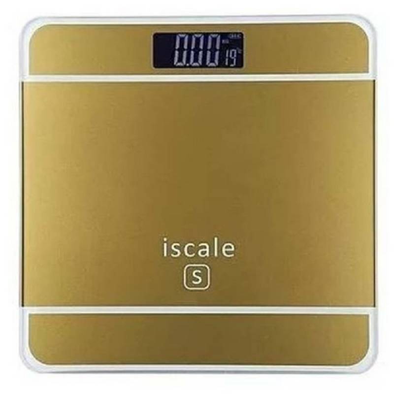 Bascula digital peso baño vidrio templado digital 180 kg dorado