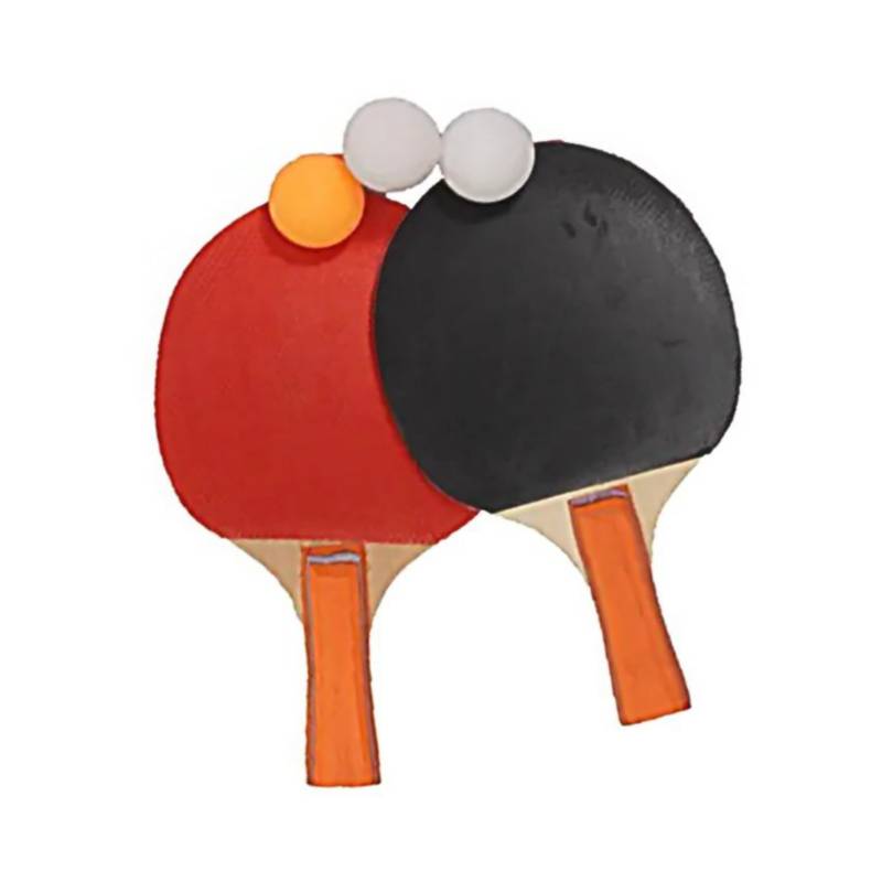 VITTORIA - Set raquetas ping pong tenis de mesa rojo negra  pelotas