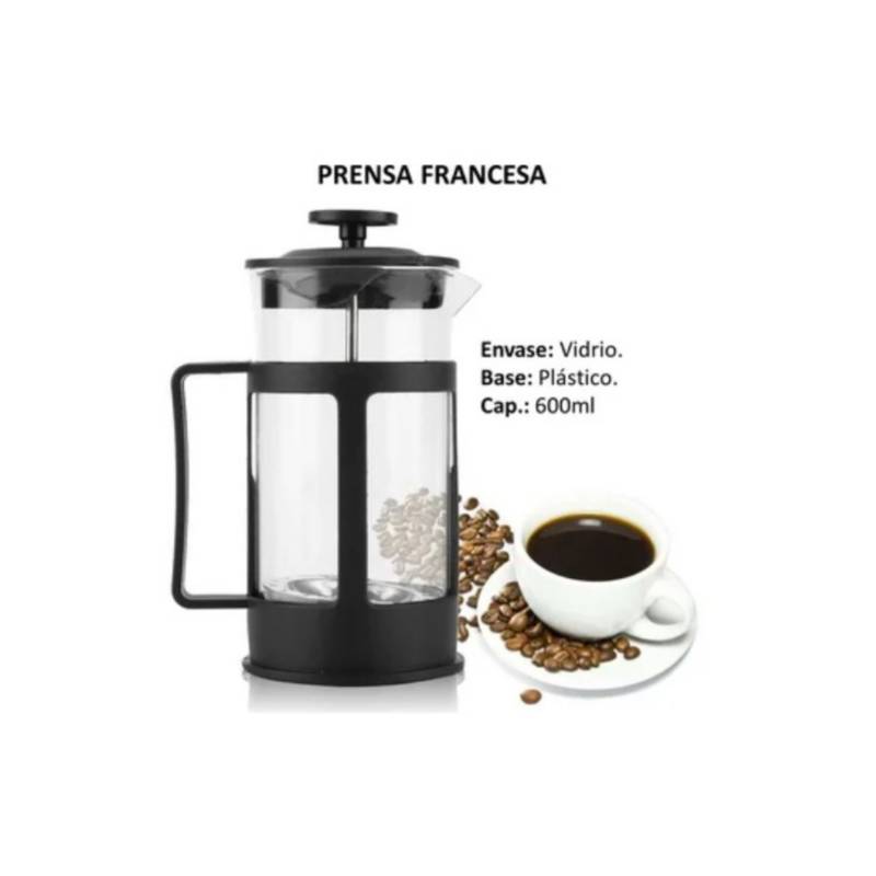 Cafetera manual prensa francesa café 600ml GENERICO