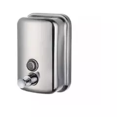GENERICO - Dispensador de jabón líquido metálico 500 ml acero