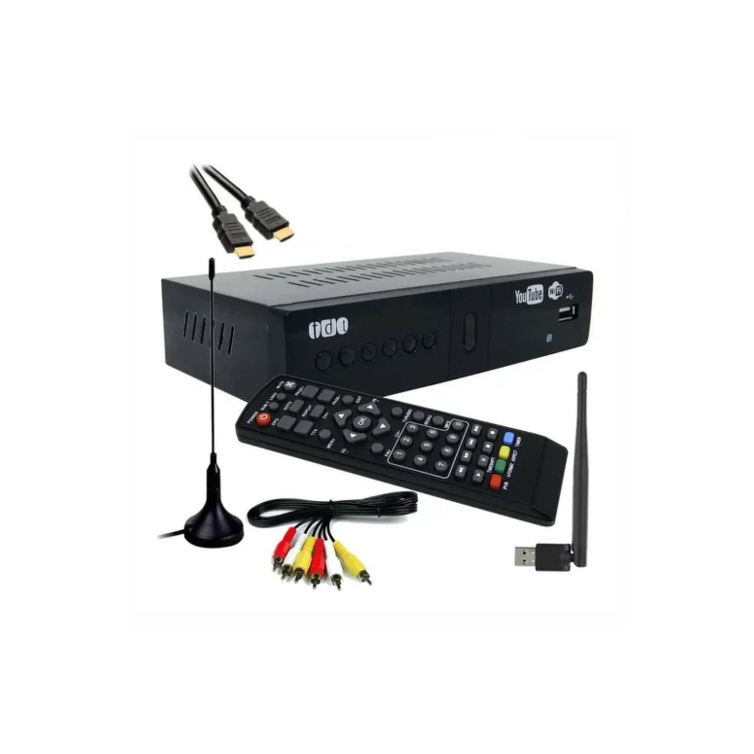 Decodificador Tdt Dvb - T2 Tv Digital + Cable Hdmi + Wifi