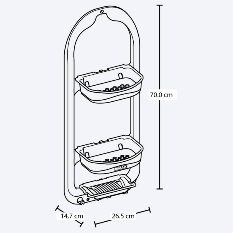 ORGANIZADOR DE DUCHA BLANCO RIMAX (37906) 3790-XP - Ferreterías Lemus El  Salvador