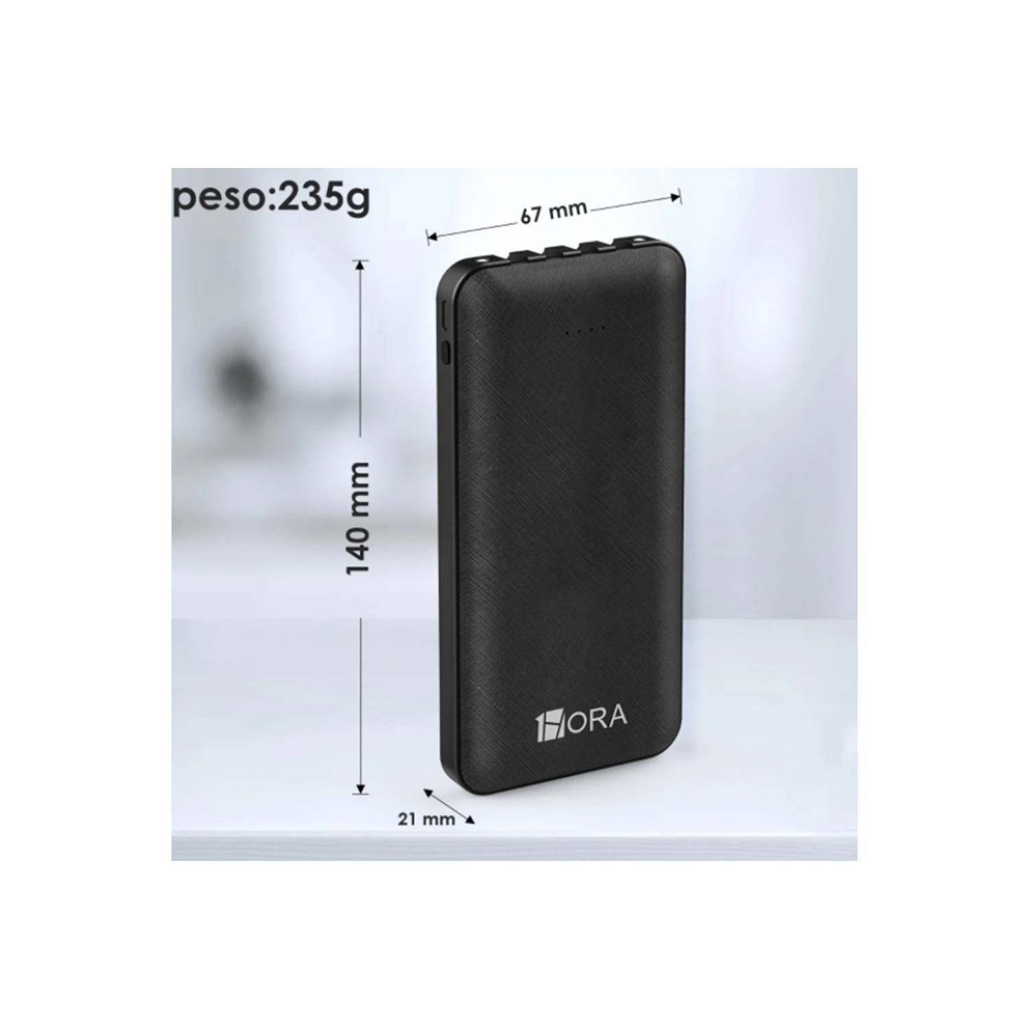 1Hora Power Bank Batería Portátil 20.000mah Real USB Gar117