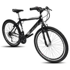 ATILA - Bicicleta todoterreno para hombre Rin 26  18 cambios negro