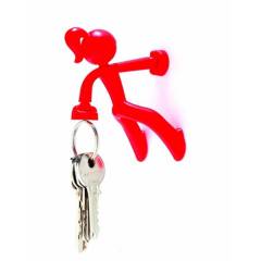 PELEG DESIGN - Porta llaves magnetico mujer rojo