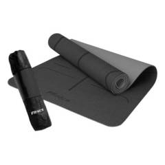 FITNICS - Mat yoga colchoneta tapete ejercicio 6mm bolsocorrea guías