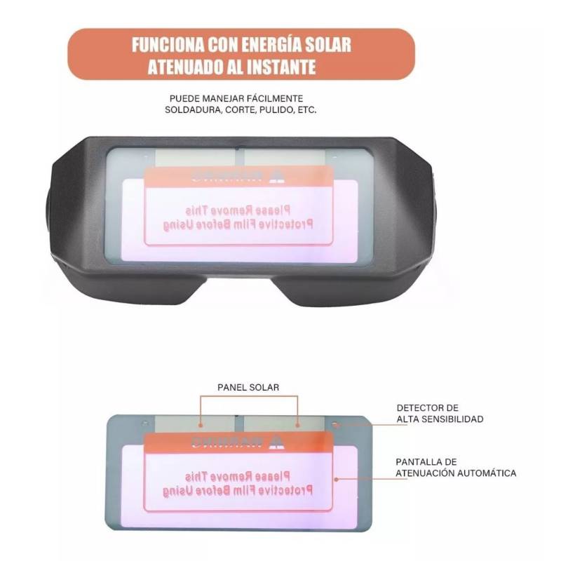 Gafas Lentes De Seguridad Para Soldar Electronica Solar Auto