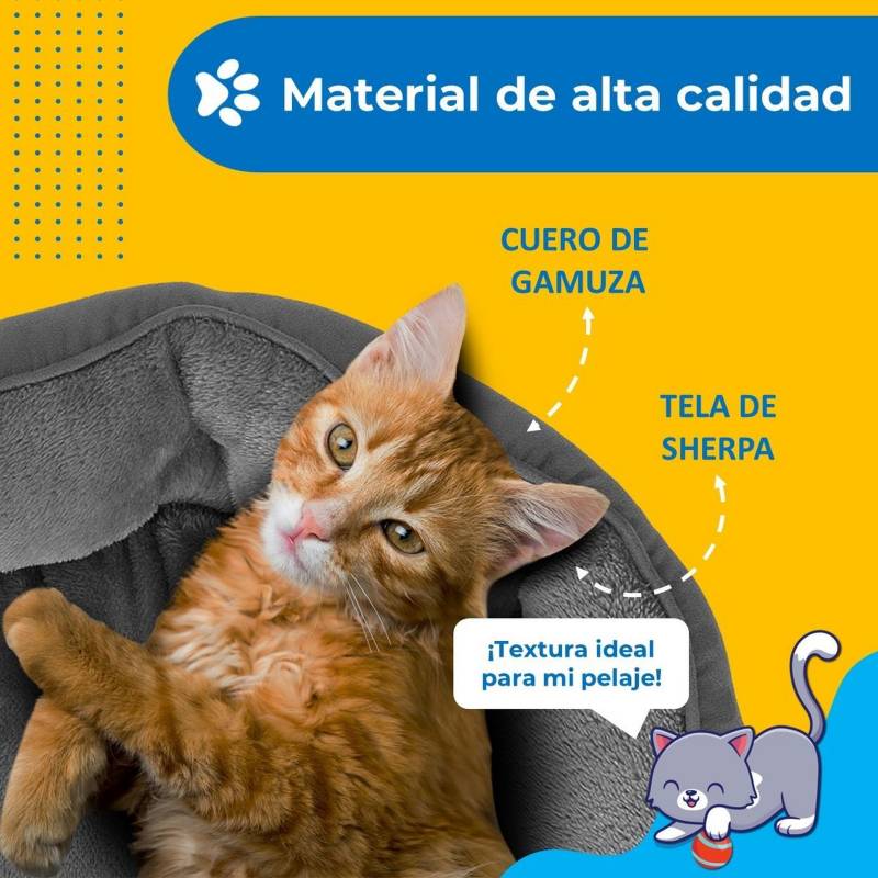 Cama Perro Gato Mascota Petpal Ultrasuave Blanda Antiestres PETPAL