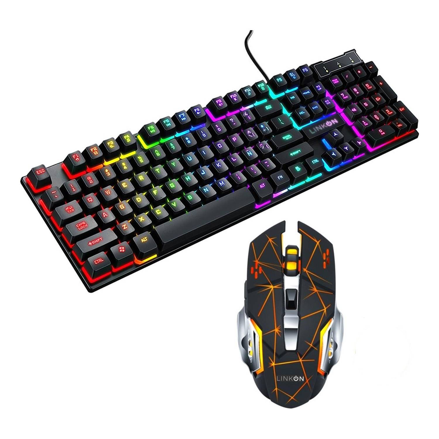 Kit de teclado y ratón inalámbricos T87 para videojuegos