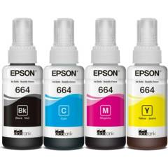 EPSON - Tinta Epson 664 para impresoras l210 l355 l365 l555 l575 kitX4 colores