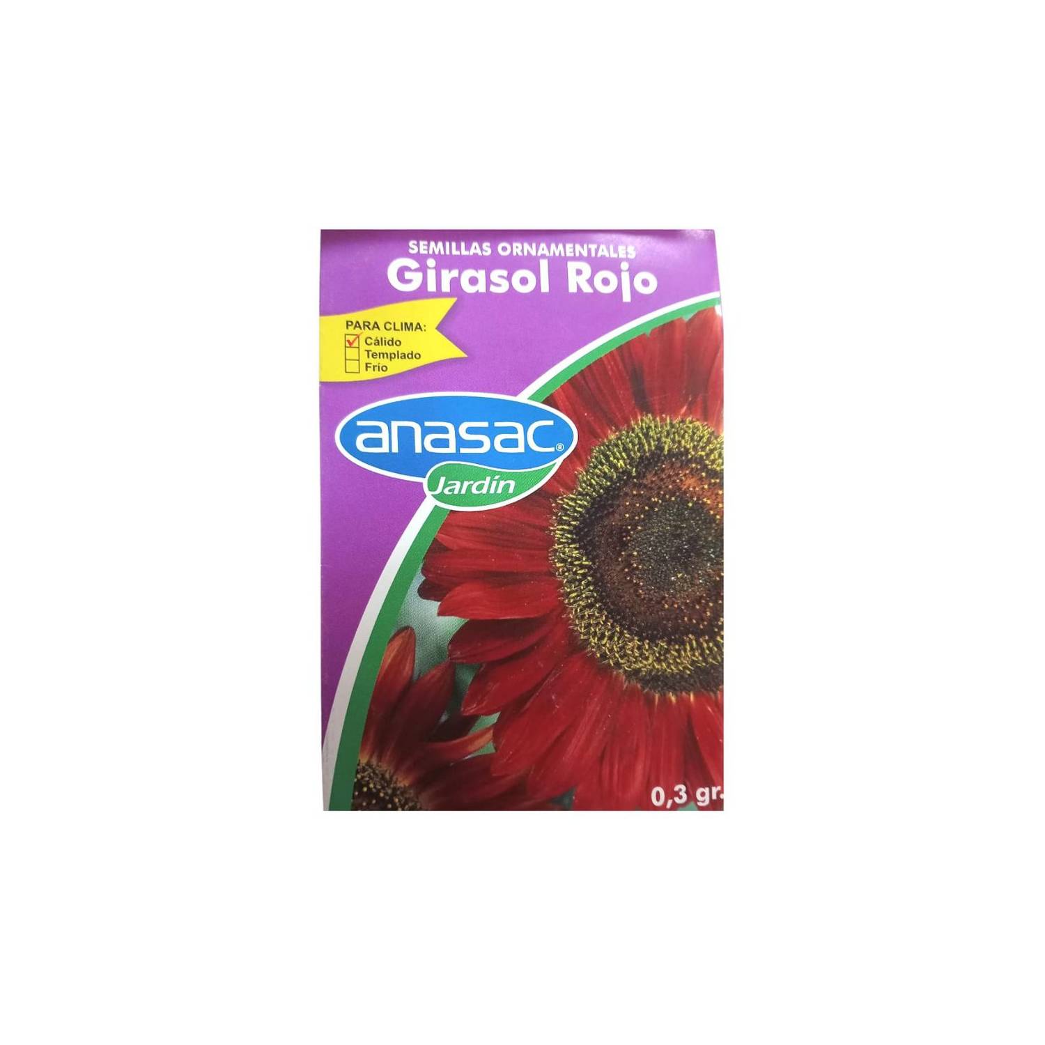 Semilla girasol rojo 0,3 gramos ANASAC 