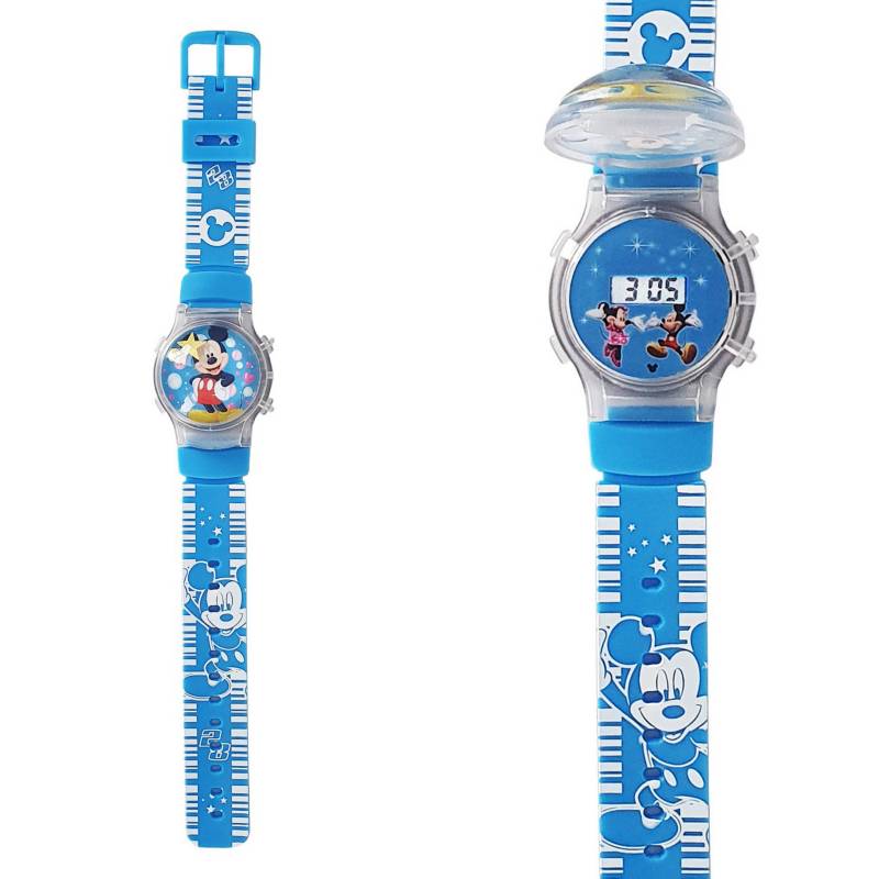 Reloj Digital Niña-Niño Impermeable Azul Mas Estuche Pimushop