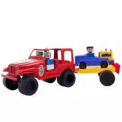 CREAPLAST - Jeep con Tráiler Creaplast - Multicolor