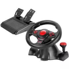 XTRIKE ME - Volante Juegos Carrera  Pedales Simulador Manejo Xtrike Me GP-903