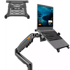 NORTH BAYOU - Soporte ergonómico para monitores y portátil a escritorio individual
