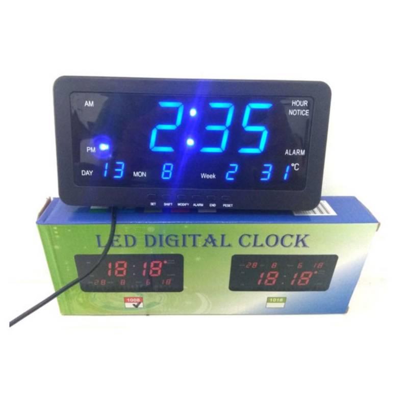 Reloj Digital 1008 Mesa Led Digital Clock Dia/Mes/Año/Temperatura Pare  DANKI