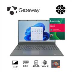 GATEWAY - Portátil Acer Gateway Slim Ryzen 7 3700U 8gb 512gb SSD, 15.6" Win 11 Gris